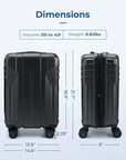 Jetsetter 20 Inch Expandable PC Hard Shell Spinner Luggage - Stellarmarketstore