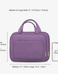Bonchemin Purple The Space Saver Toiletry Bag - Stellarmarketstore