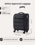 Stellarmarketstore 16" Personal Item Carry on Luggage