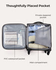 Stellarmarketstore 16" Personal Item Carry on Luggage