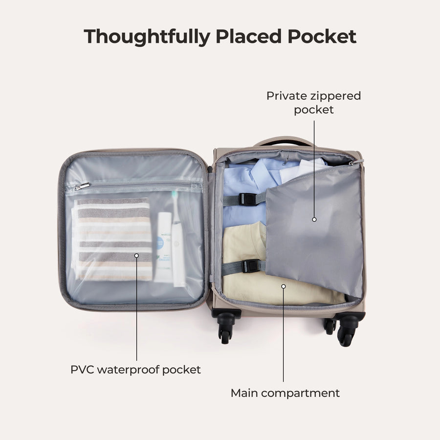 Stellarmarketstore 16" Personal Item Carry on Luggage