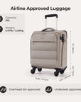 Stellarmarketstore 16" Personal Item Carry on Luggage
