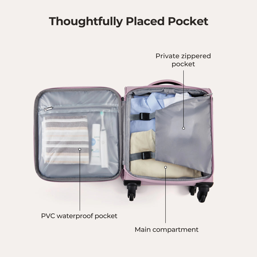 Stellarmarketstore 16" Personal Item Carry on Luggage