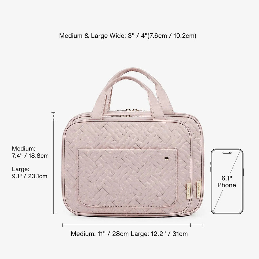 Bonchemin Pink The Space Saver Toiletry Bag - Stellarmarketstore