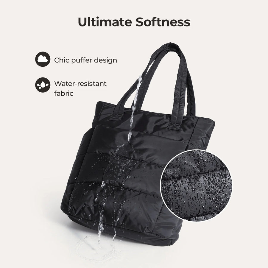 21L_Tote_with_Water_Resistant_Fabric_lightweight_puffer_Black