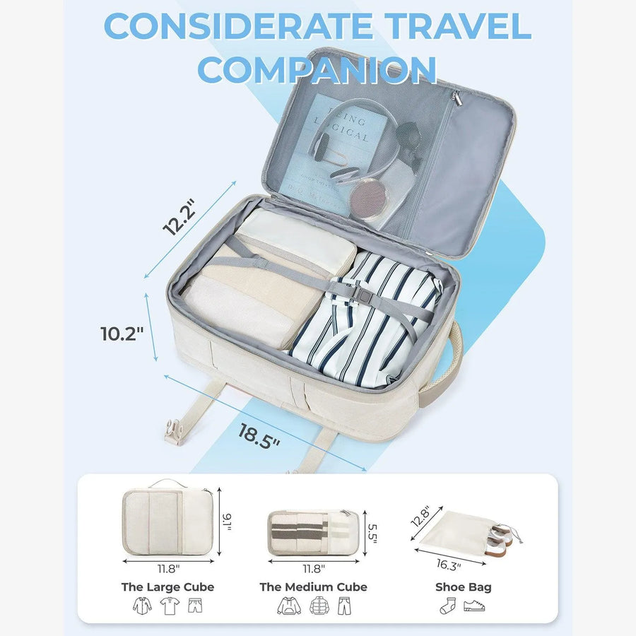 Falco 40L Expandable Airline Approved Carry On Travel Backpack - Stellarmarketstore