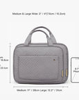 Bonchemin Grey The Space Saver Toiletry Bag - Stellarmarketstore