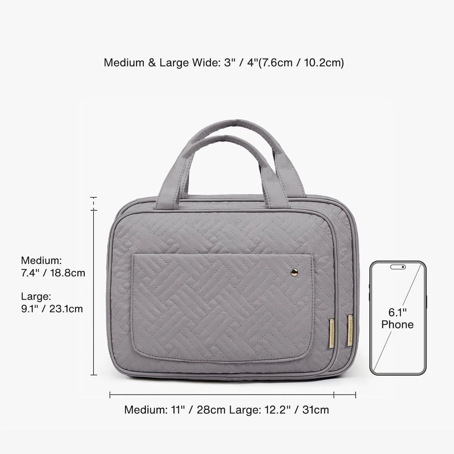 Bonchemin Grey The Space Saver Toiletry Bag - Stellarmarketstore