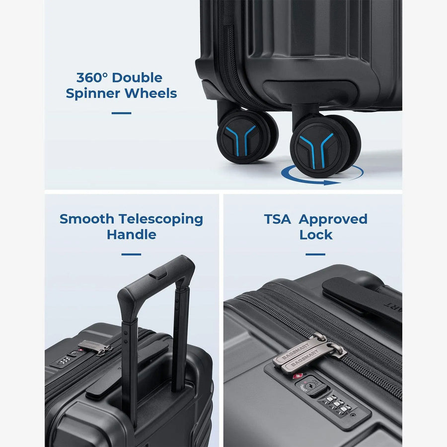 Jetsetter 20 Inch Expandable PC Hard Shell Spinner Luggage - Stellarmarketstore