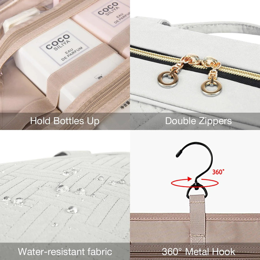 Bonchemin Beige The Space Saver Toiletry Bag - Stellarmarketstore