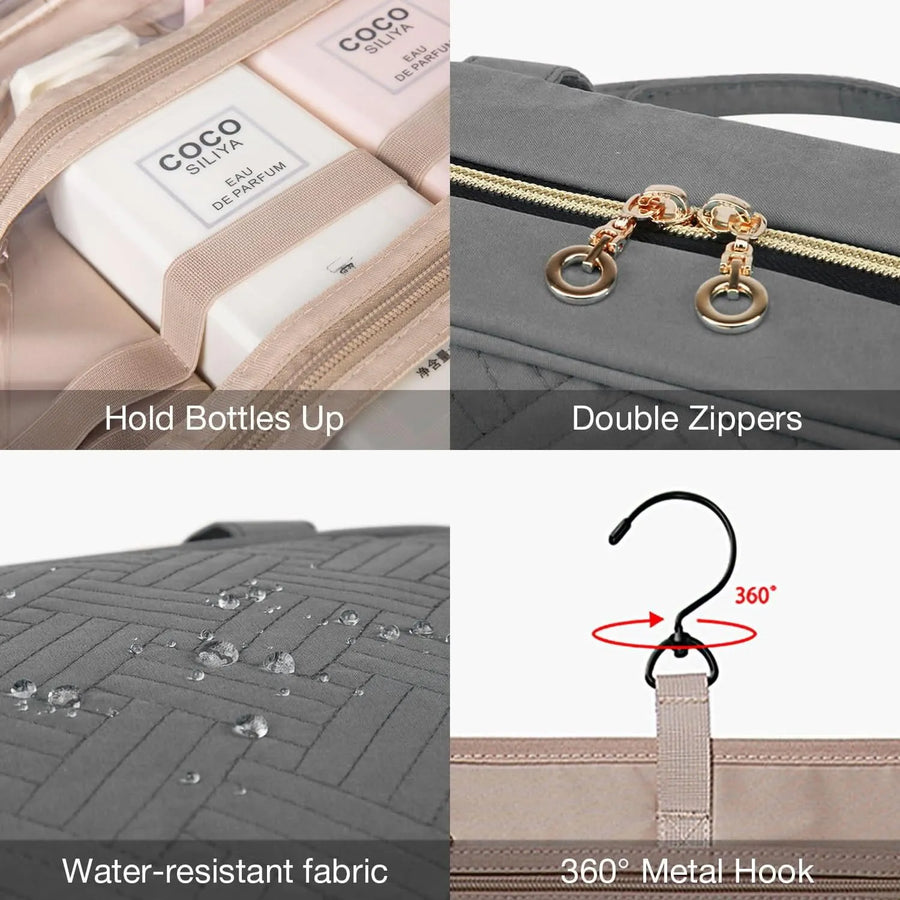 Bonchemin Grey The Space Saver Toiletry Bag - Stellarmarketstore