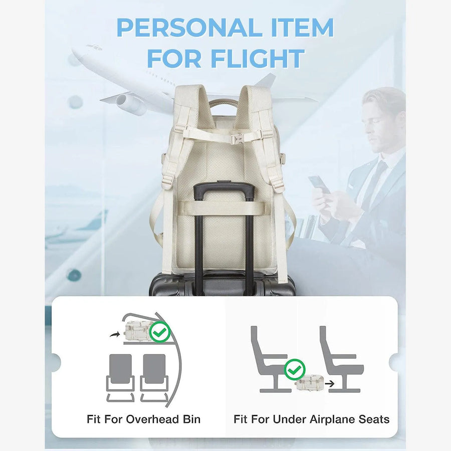 Falco 40L Expandable Airline Approved Carry On Travel Backpack - Stellarmarketstore