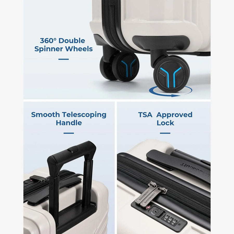 Jetsetter 20 Inch Expandable PC Hard Shell Spinner Luggage - Stellarmarketstore