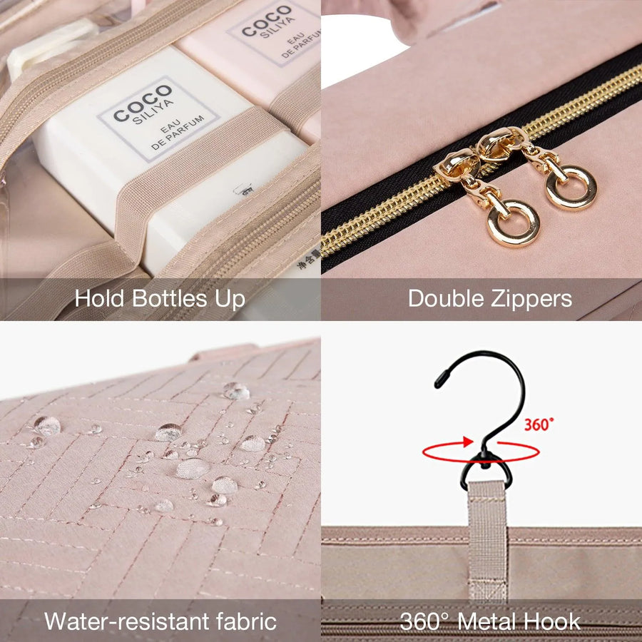 Bonchemin Pink The Space Saver Toiletry Bag - Stellarmarketstore