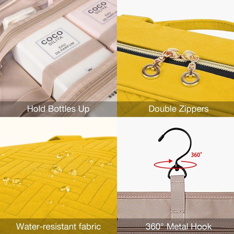 Bonchemin Yellow The Space Saver Toiletry Bag - Stellarmarketstore