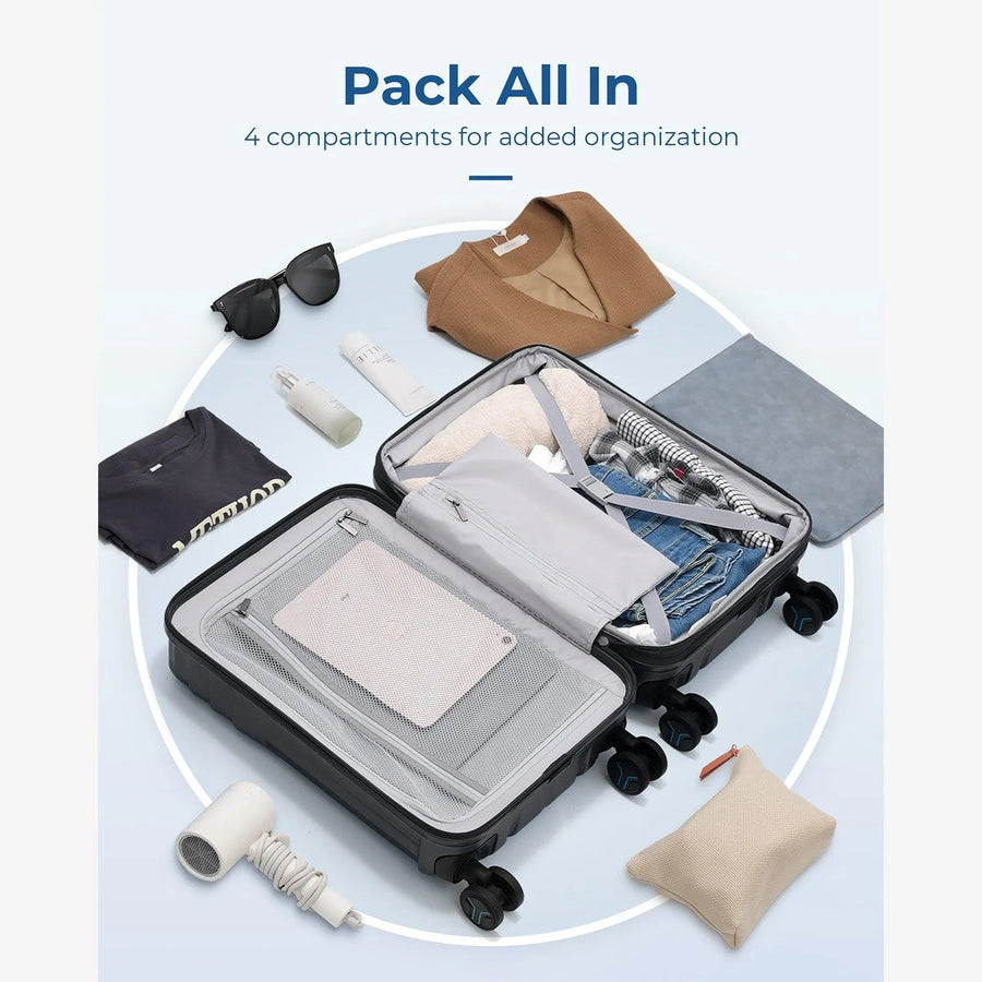 Jetsetter 20 Inch Expandable PC Hard Shell Spinner Luggage - Stellarmarketstore