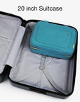 Bonchemin Teal The Space Saver Toiletry Bag - Stellarmarketstore