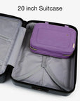 Bonchemin Purple The Space Saver Toiletry Bag - Stellarmarketstore