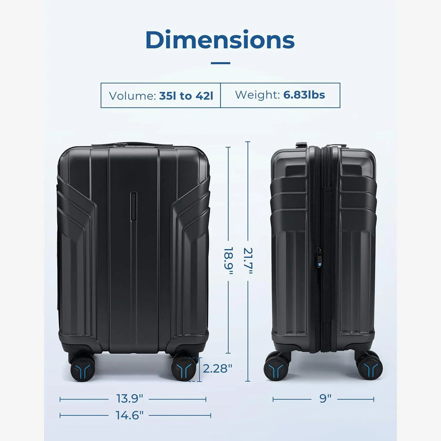Jetsetter 20 Inch Expandable PC Hard Shell Spinner Luggage - Stellarmarketstore