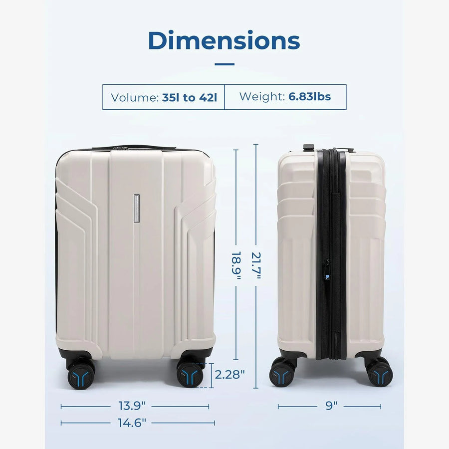 Jetsetter 20 Inch Expandable PC Hard Shell Spinner Luggage - Stellarmarketstore