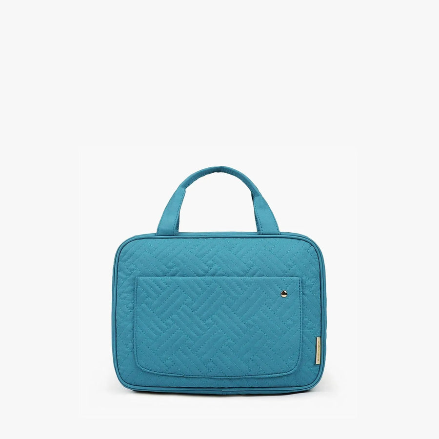 Bonchemin Teal The Space Saver Toiletry Bag - Stellarmarketstore