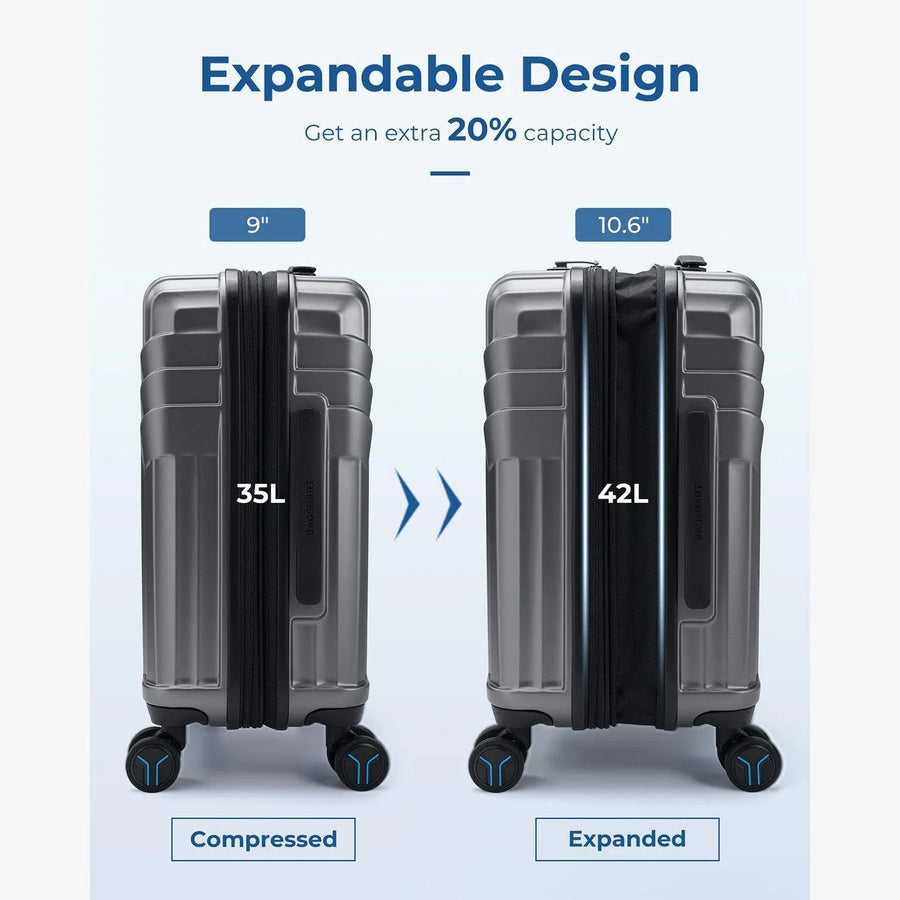 Jetsetter 20 Inch Expandable PC Hard Shell Spinner Luggage - Stellarmarketstore