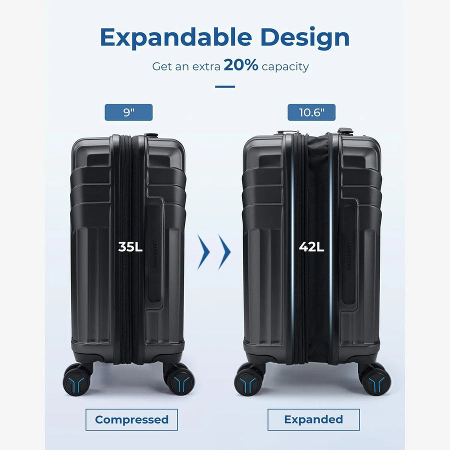 Jetsetter 20 Inch Expandable PC Hard Shell Spinner Luggage - Stellarmarketstore