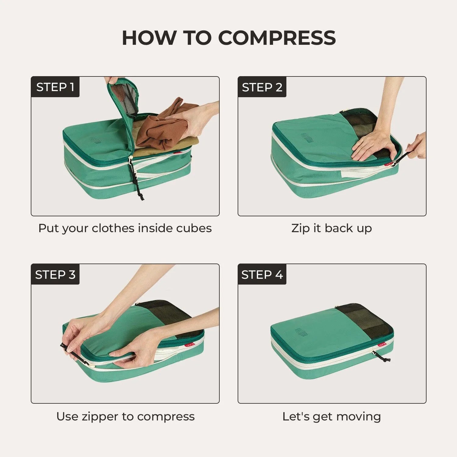 Blast 6PCS Compression Travel Packing Cubes - Stellarmarketstore