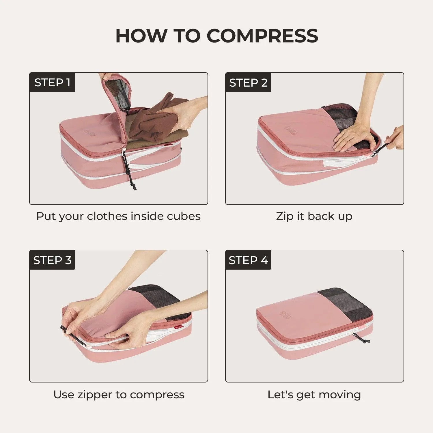 Blast 6PCS Compression Travel Packing Cubes - Stellarmarketstore