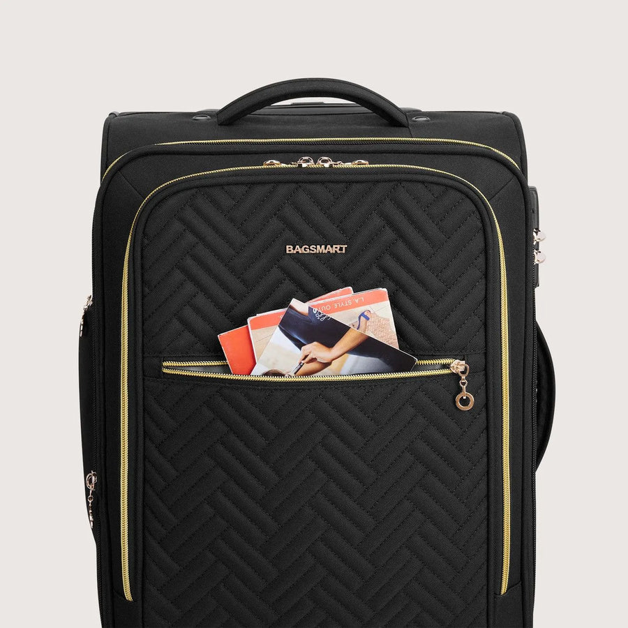 20 Inch Bonchemin Quilted Business & Travel Suitcase - Stellarmarketstore