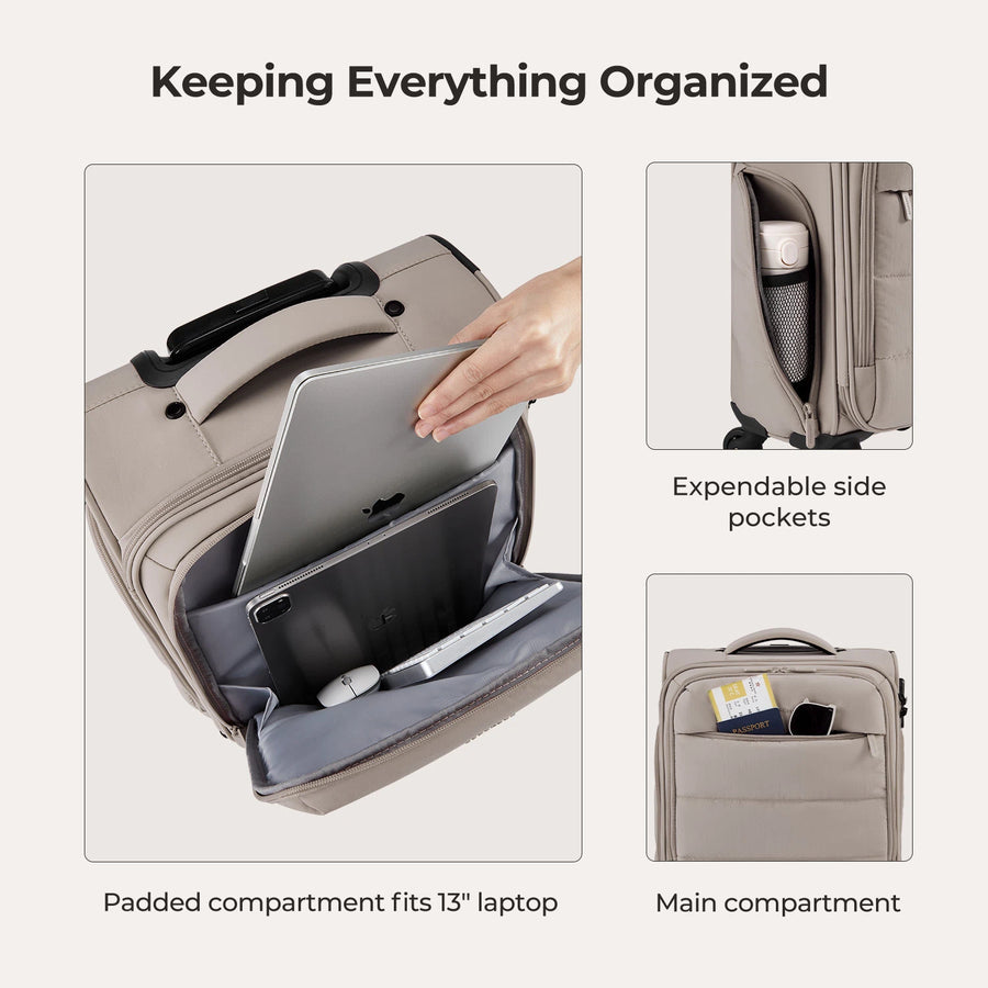 Stellarmarketstore 16" Personal Item Carry on Luggage