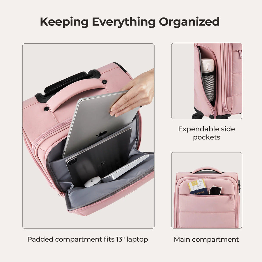 Stellarmarketstore 16" Personal Item Carry on Luggage