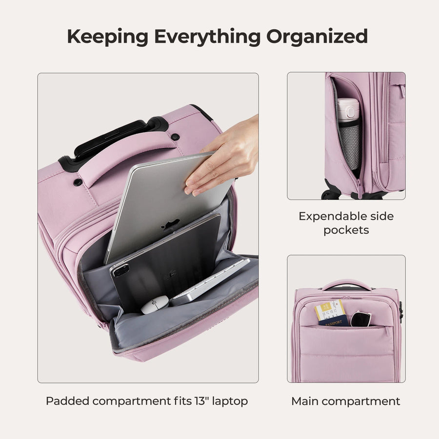 Stellarmarketstore 16" Personal Item Carry on Luggage