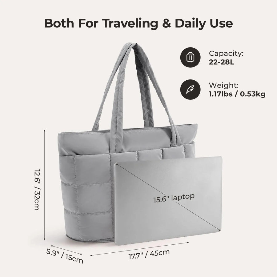Bubble 22L-28L Expandable Puffer Travel Tote Bag - Stellarmarketstore