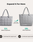 Bubble 22L-28L Expandable Puffer Travel Tote Bag - Stellarmarketstore