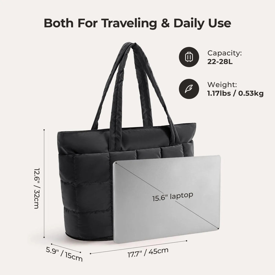 Bubble 22L-28L Expandable Puffer Travel Tote Bag - Stellarmarketstore