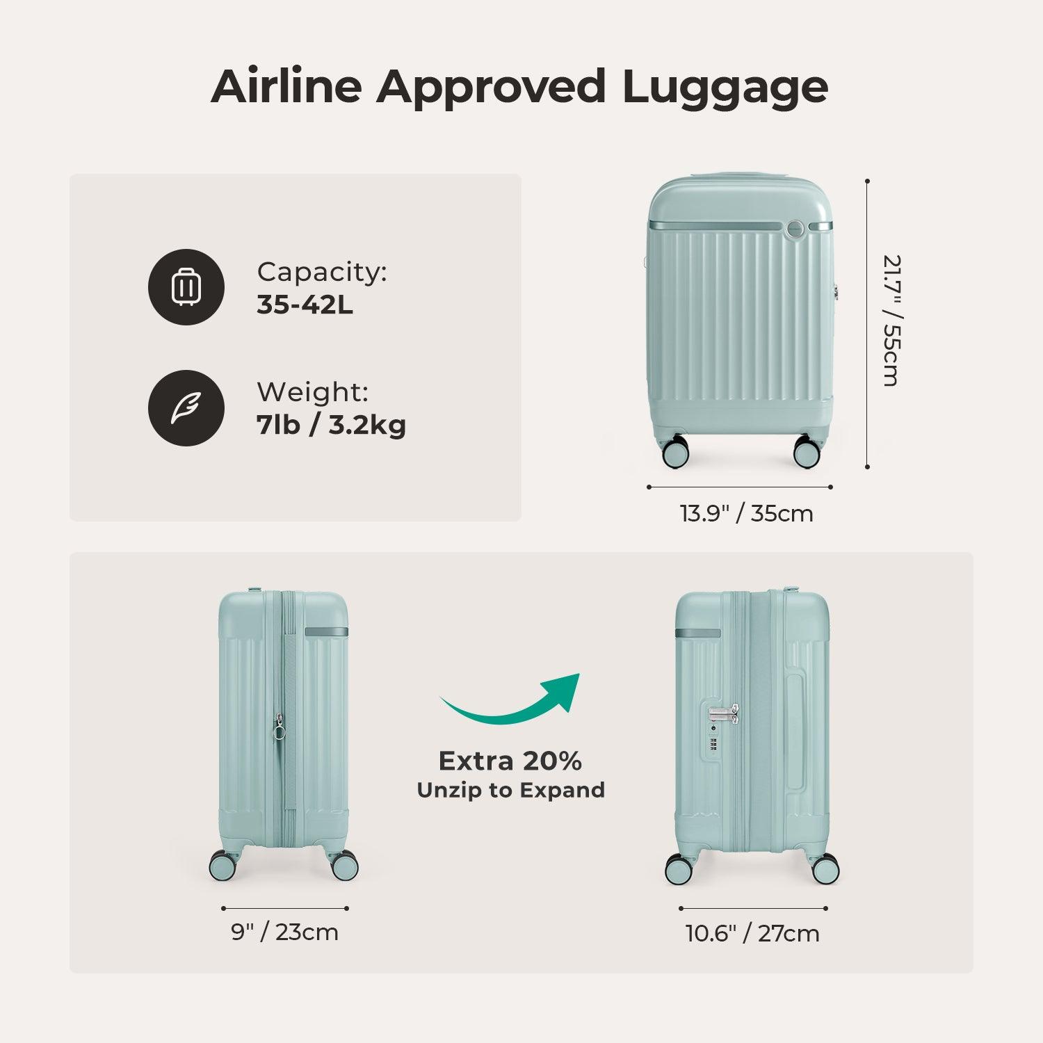 Roamer Expandable 20" Carry On Luggage - Stellarmarketstore