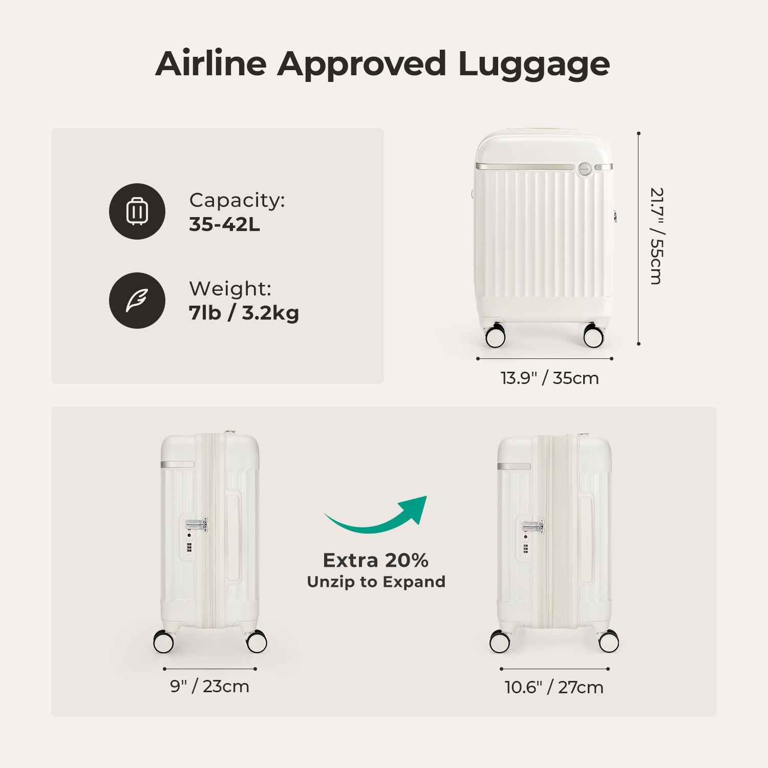 Roamer Expandable 20" Carry On Luggage - Stellarmarketstore