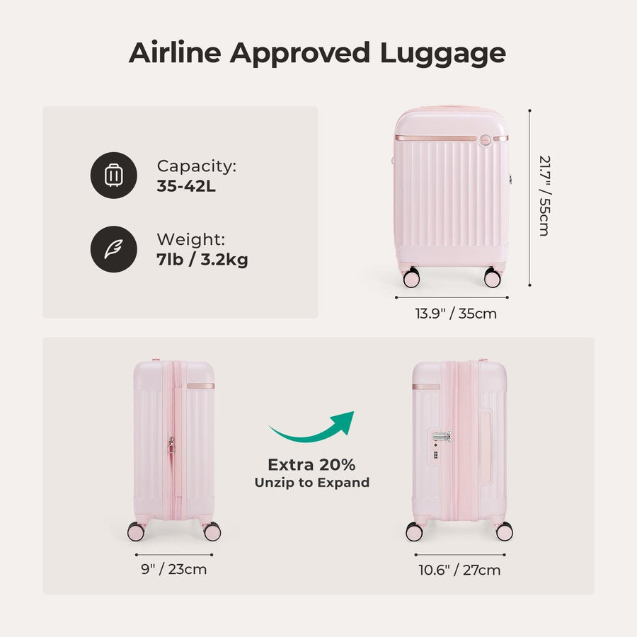 Roamer Expandable 20" Carry On Luggage - Stellarmarketstore