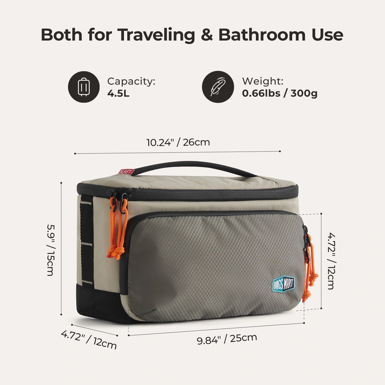 Blast 4.5L Hanging Toiletry Bag