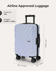 Daren 20 Inch Lightweight Hardside Carry-On Suitcase - Stellarmarketstore