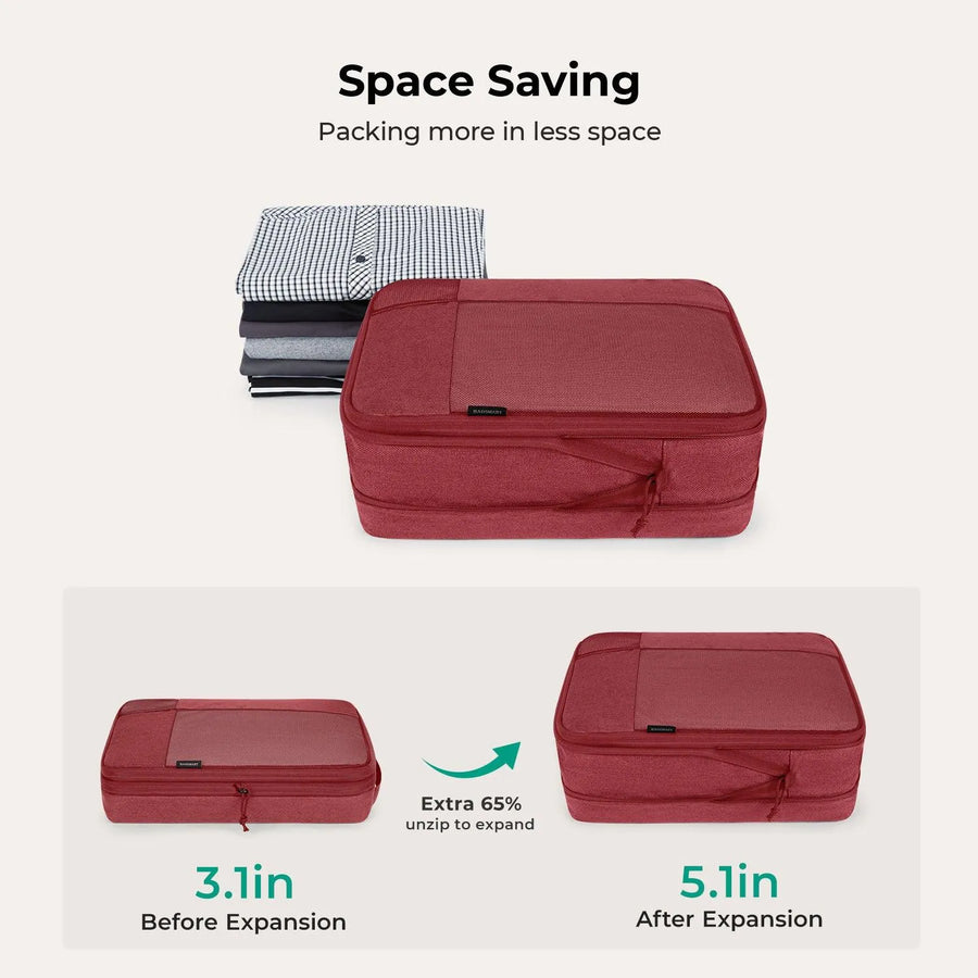 6PCS Compression Travel Packing Cubes for Suitcases - Stellarmarketstore