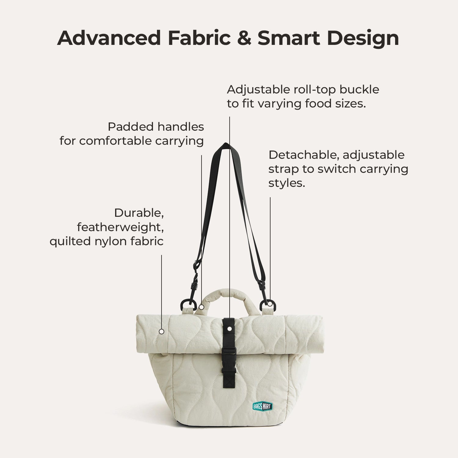 Paz Roll Top Lunch Bag