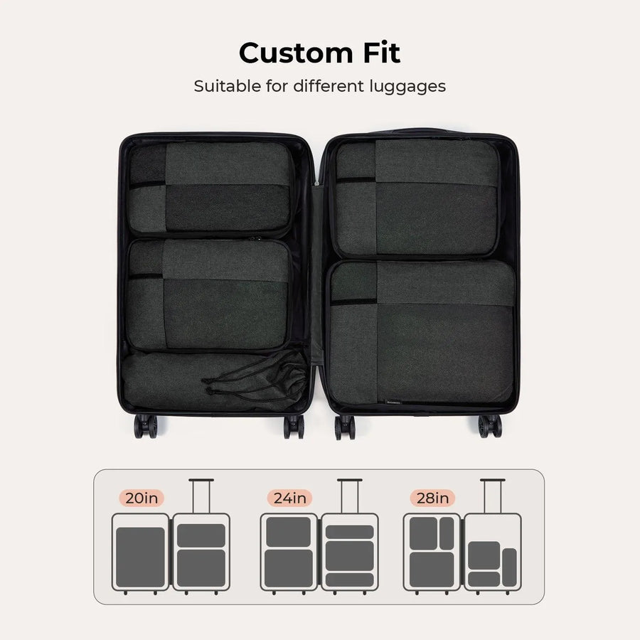 6PCS Compression Travel Packing Cubes for Suitcases - Stellarmarketstore