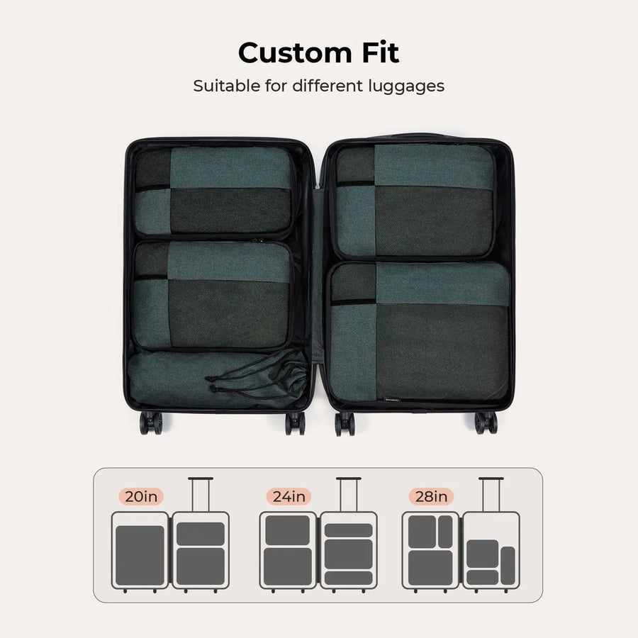 6PCS Compression Travel Packing Cubes for Suitcases - Stellarmarketstore