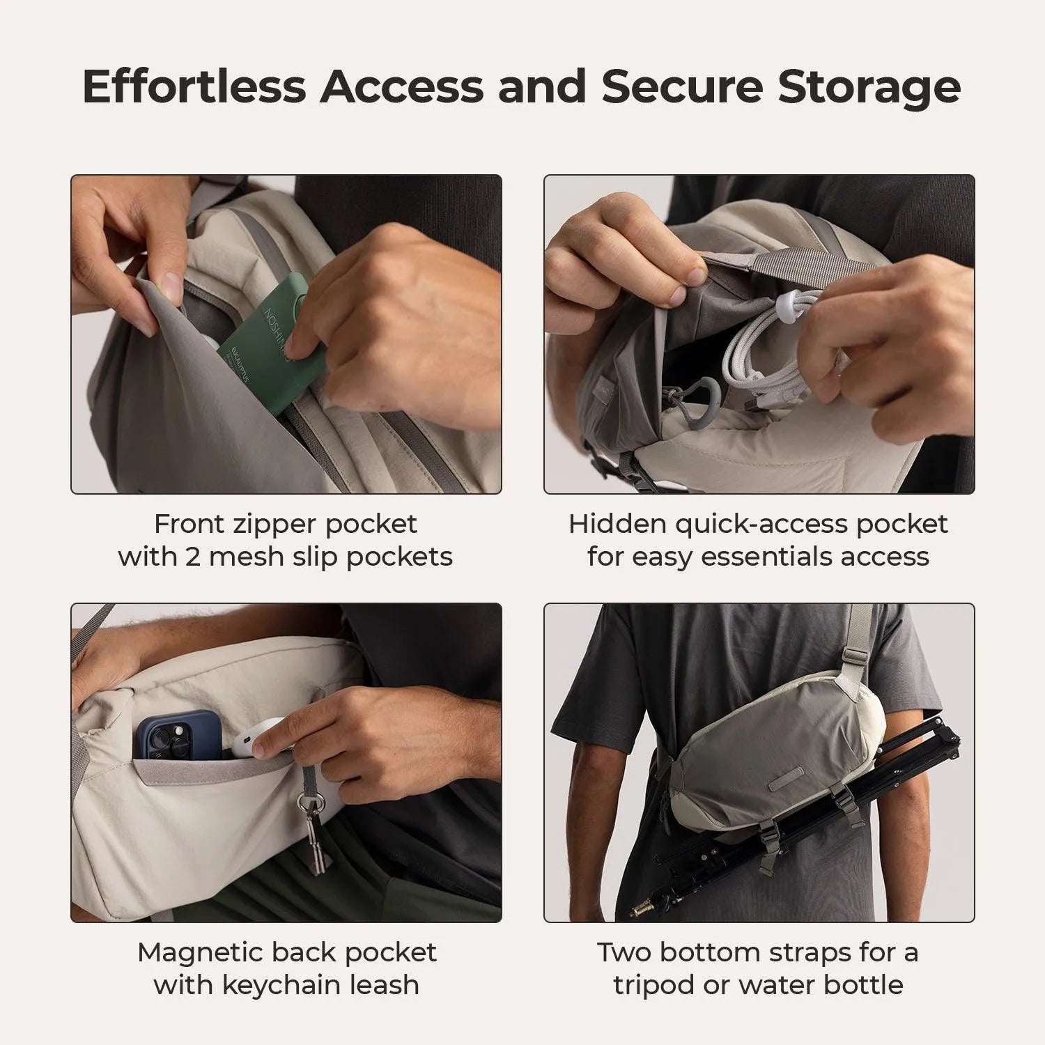 Soar 6L Camera Sling Bag with Tripod Holder - Stellarmarketstore