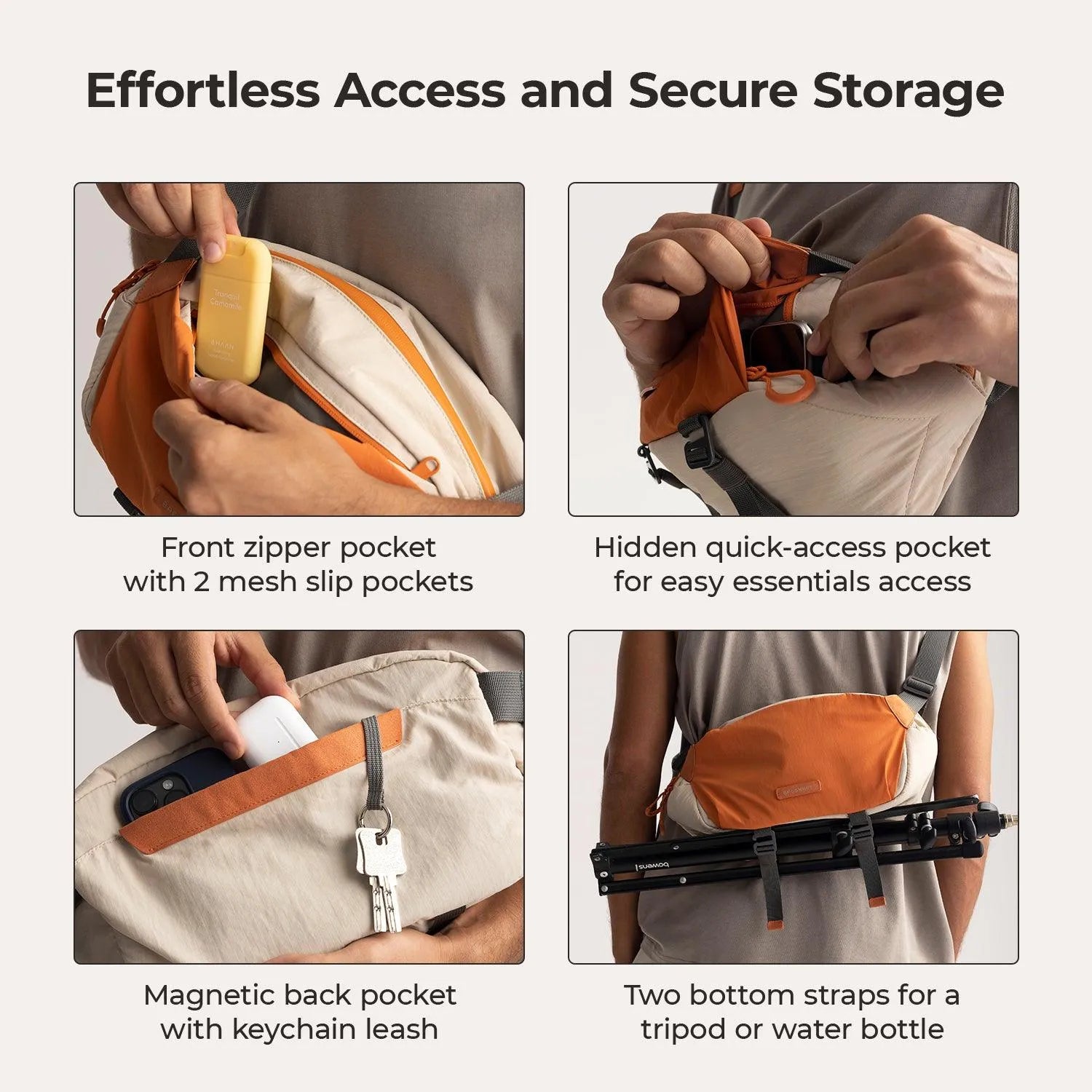 Soar 6L Camera Sling Bag with Tripod Holder - Stellarmarketstore