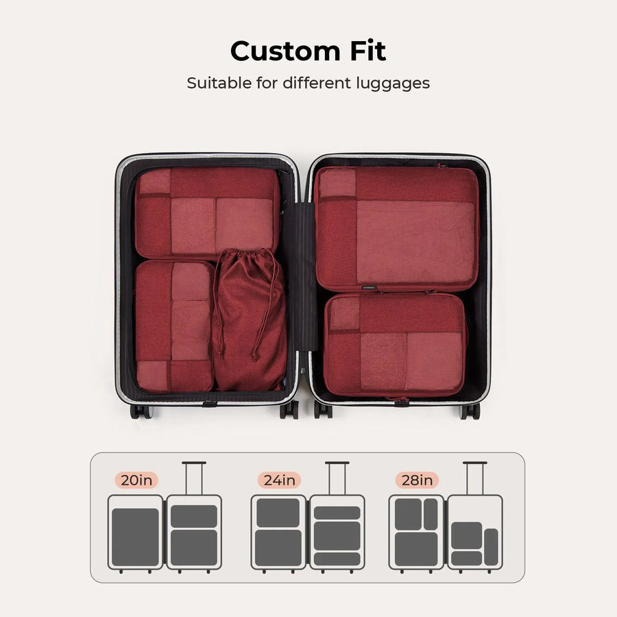 6PCS Compression Travel Packing Cubes for Suitcases - Stellarmarketstore