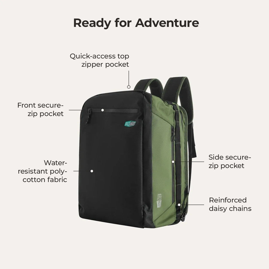 Vega 43L Carry On Travel Duffle Backpack - Stellarmarketstore