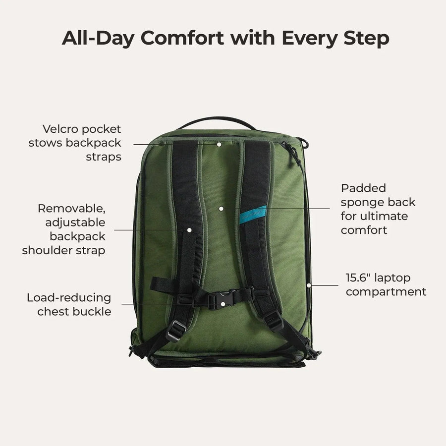 Vega 43L Carry On Travel Duffle Backpack - Stellarmarketstore